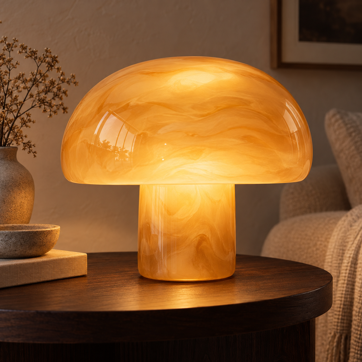 Mushroom Evening Light